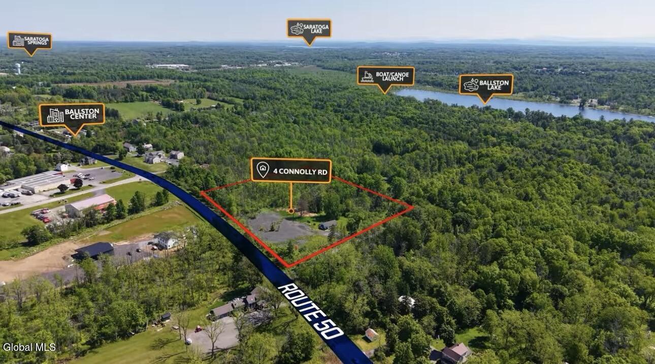 Image 3: Ariel Proximity Map Ballston Lake