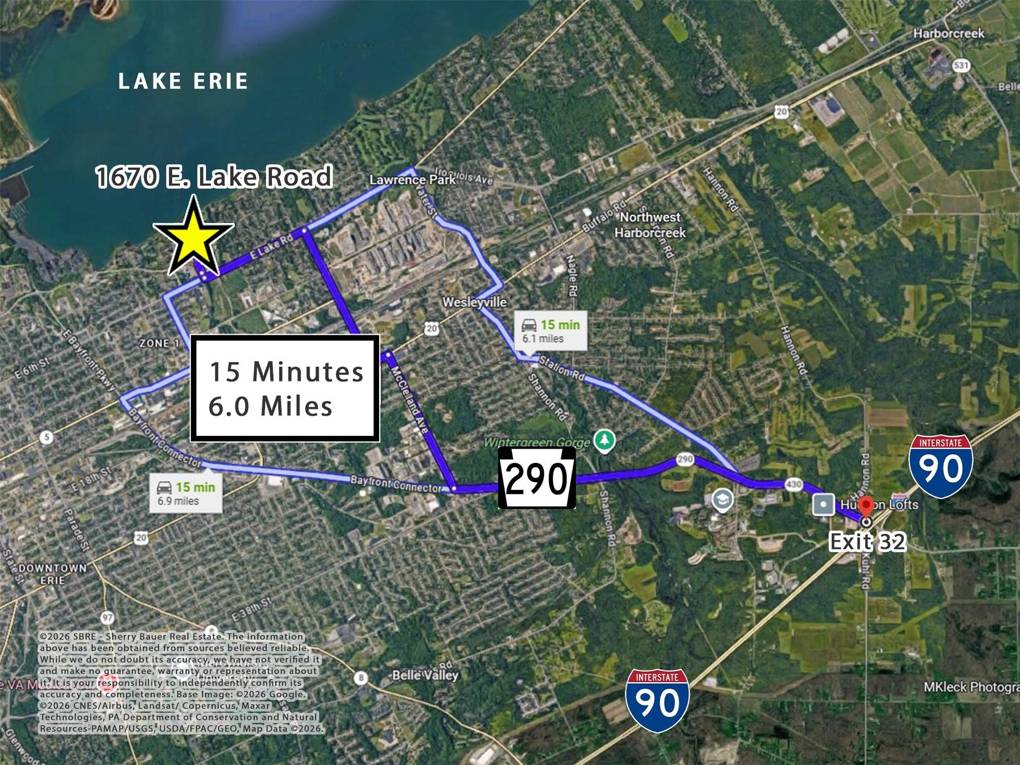 Image 3: 6 Miles (15 Minutes) To I-90