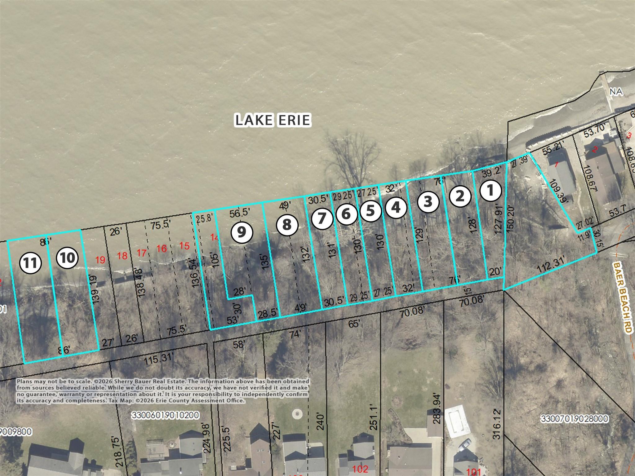 Image 2: Sandy, Walkout Beachfront Lots Along Lake Erie's S
