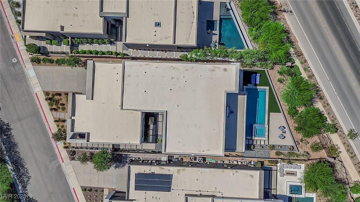 Image 3: Drone / aerial view of a pool