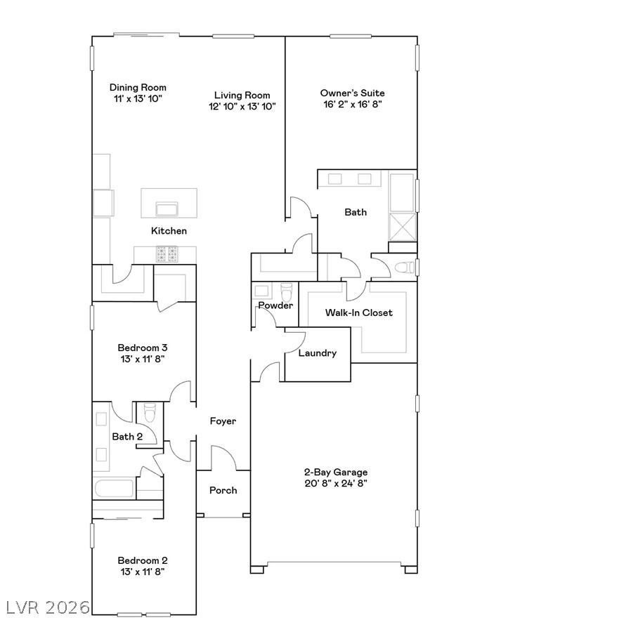 Image 2: A well-designed floor plan details the comfortable
