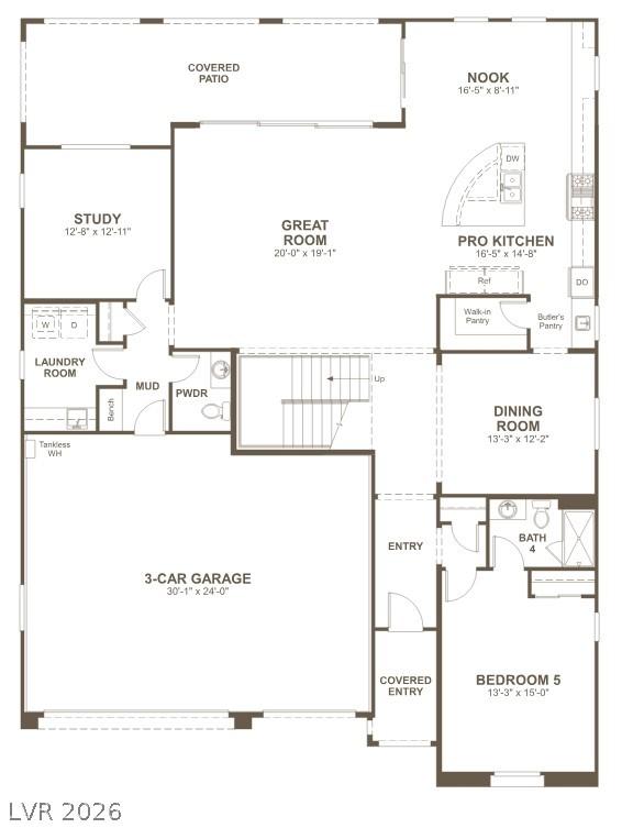 Image 2: A comprehensive floor plan detailing the ground le