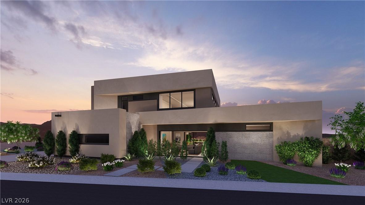 Image 2: A striking modern fa&ccedil;ade with strategic lighting h