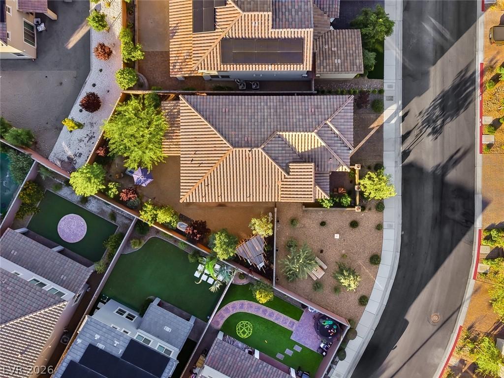 Image 2: An aerial perspective showcases a residential neig