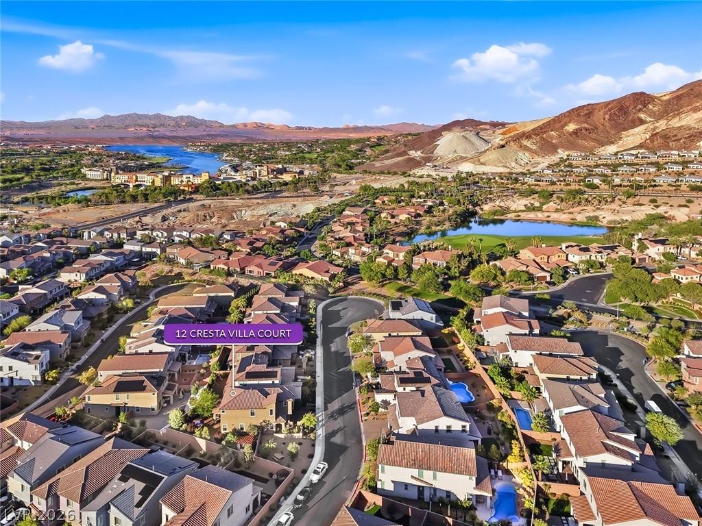 Image 4: This elevated view captures a serene residential c