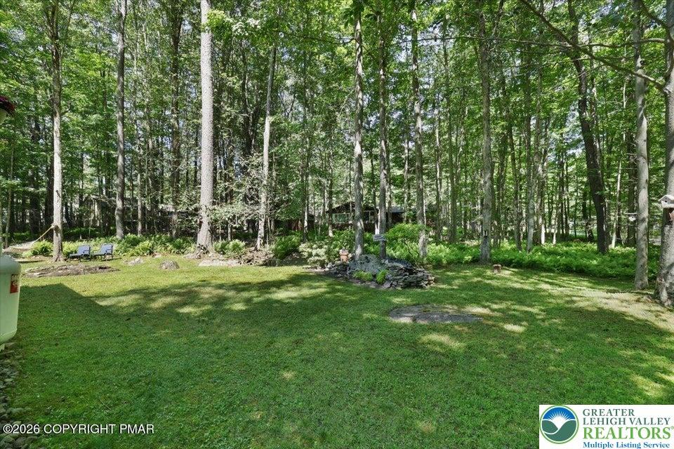 Image 2: A tranquil outdoor haven, featuring a lush green l