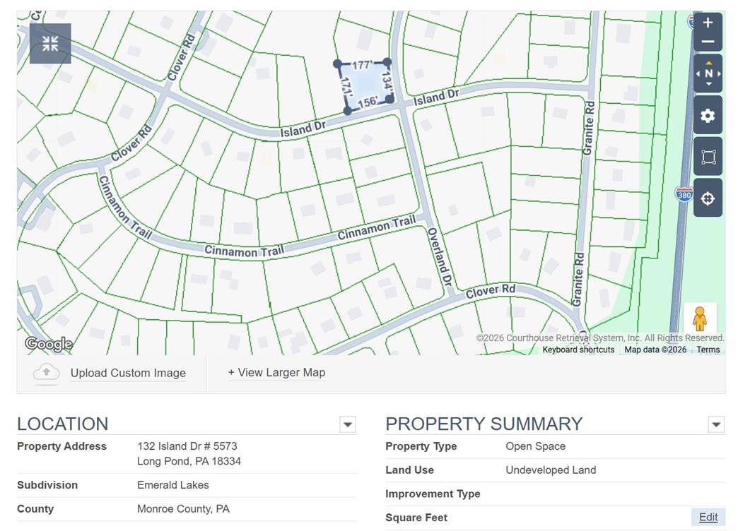 Image 1: A detailed plat map showcases the lot dimensions a