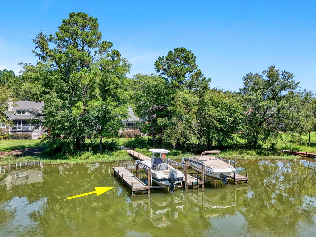 Image 3: SHARED DOCK- WITH BOAT LIFT, ALL NEW DECKING!