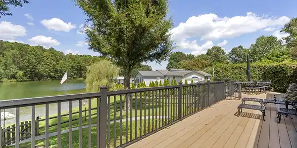 Image 2: Deck, Large deck with small grilling area.