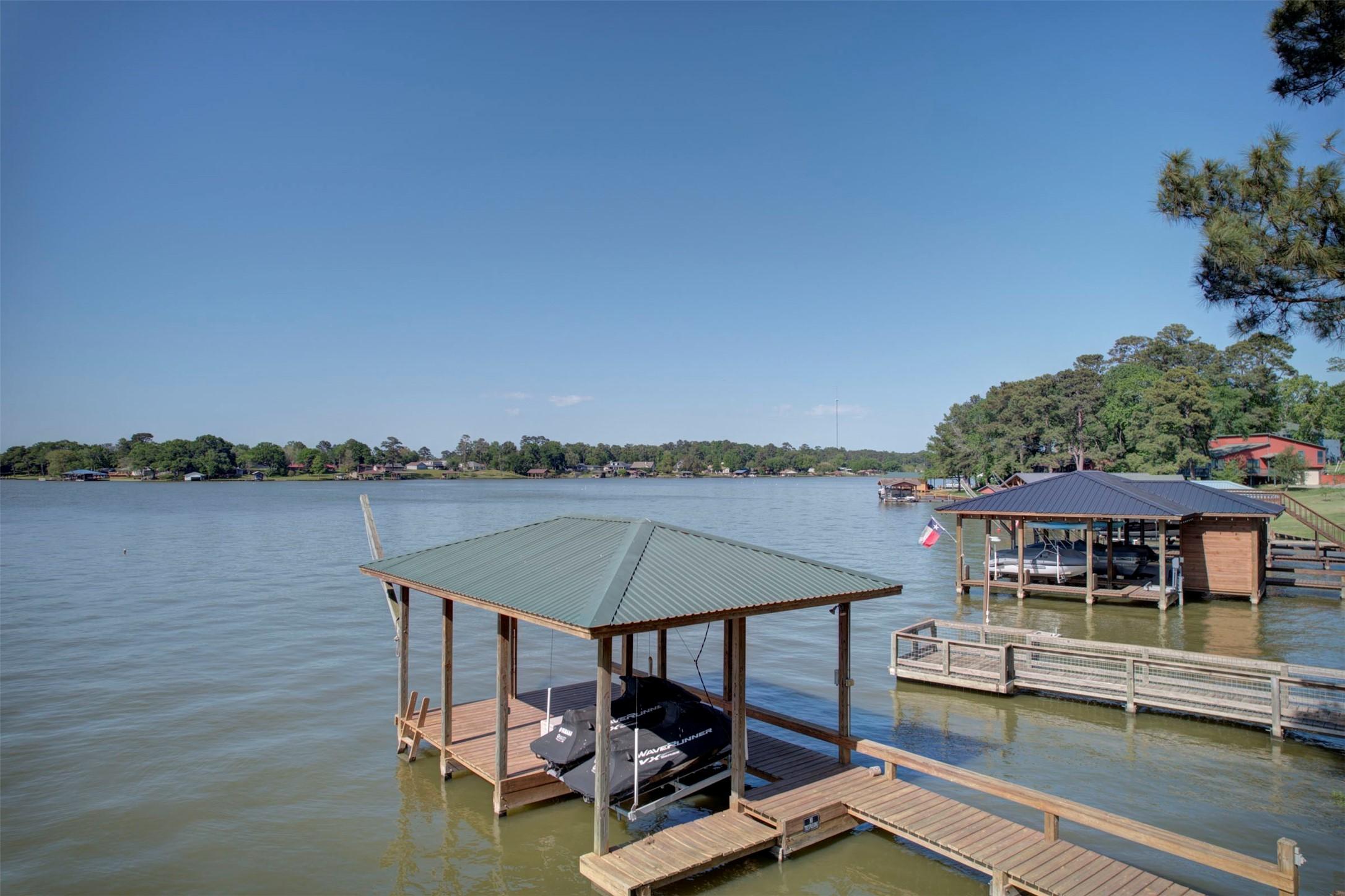 Image 3: Dock built by Mosely Construction with their signa
