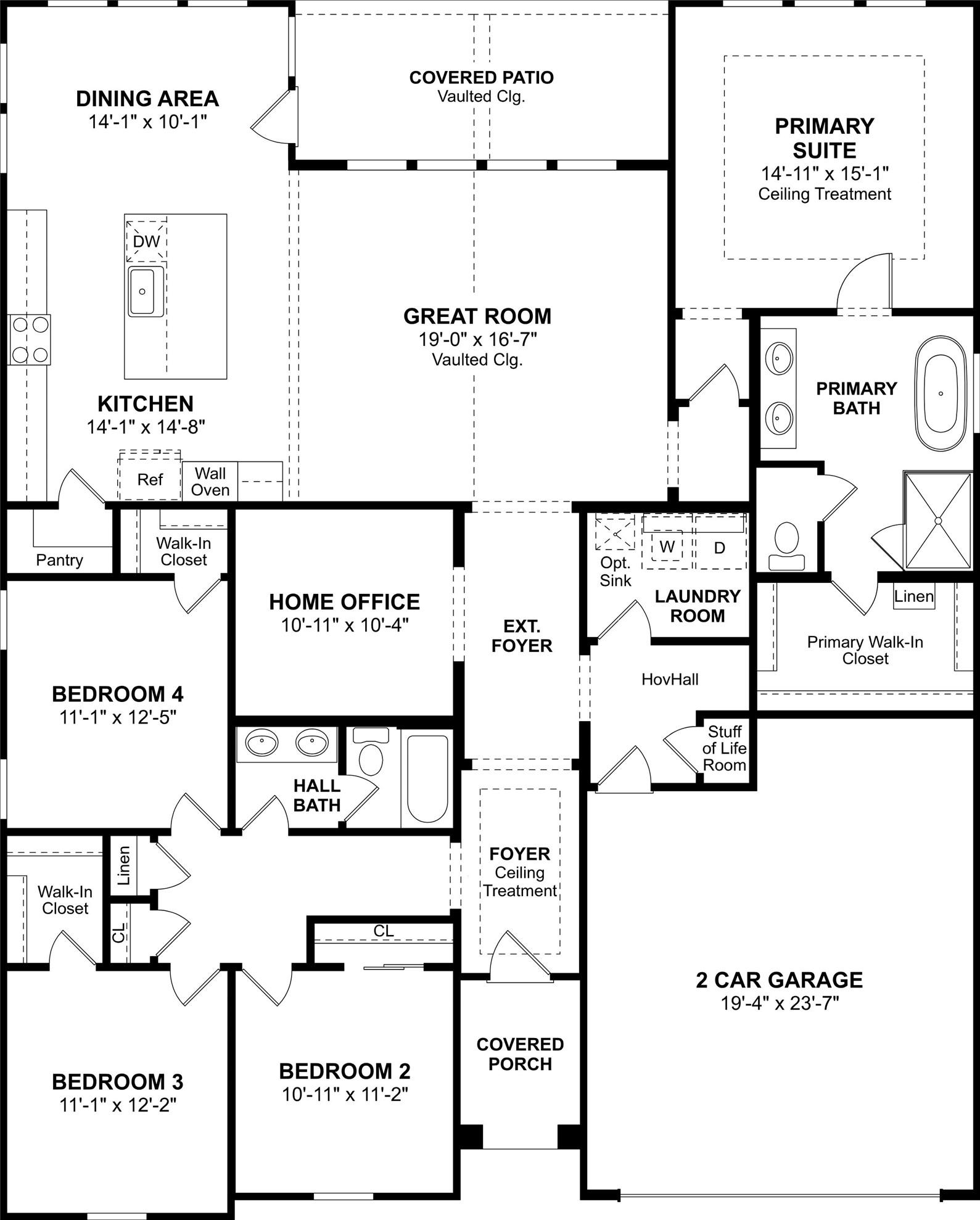 Image 4: The Barcelona floor plan by K. Hovnanian Homes. 1s