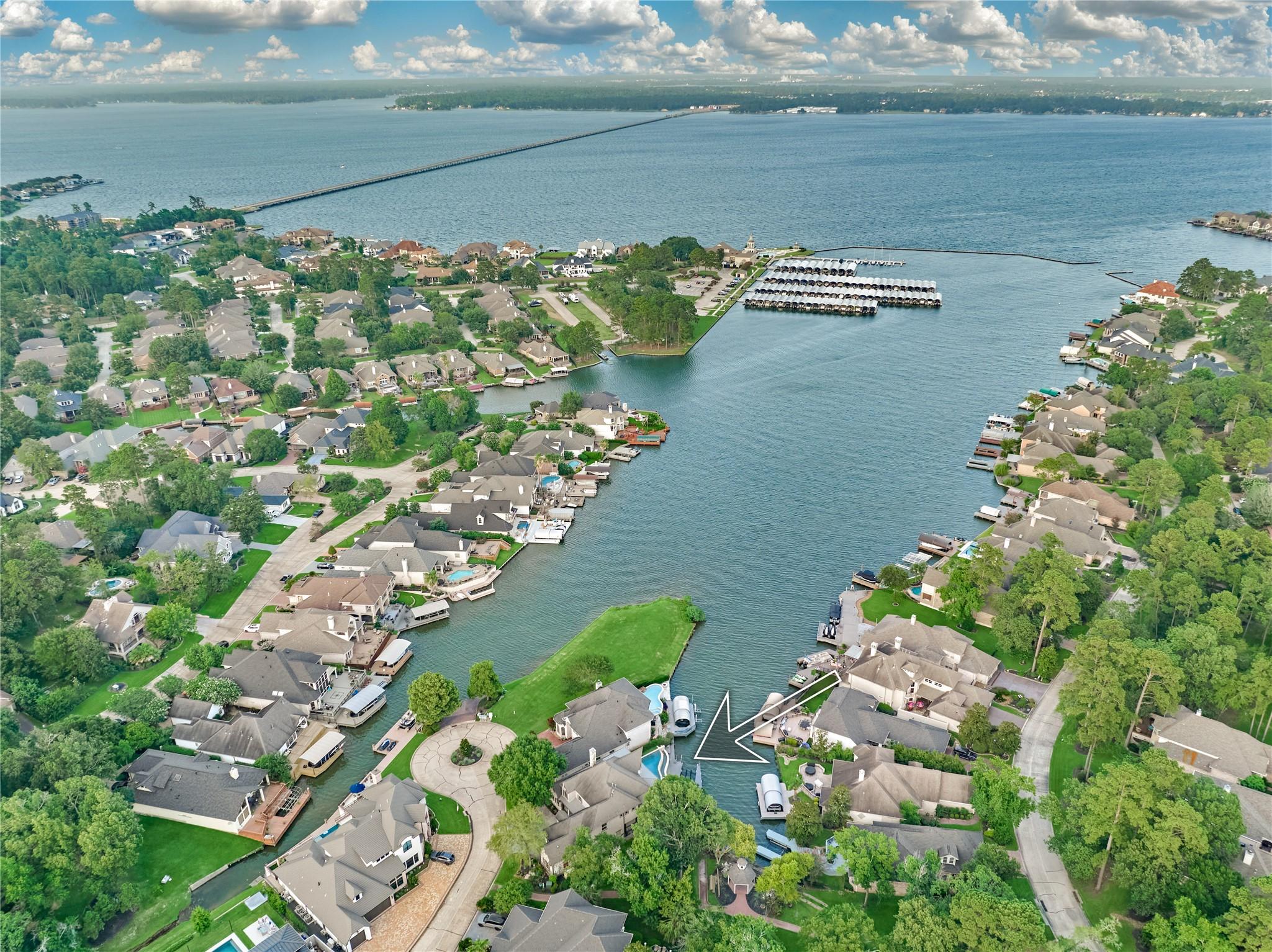 Image 2: Distant views of the marina create a peaceful, isl