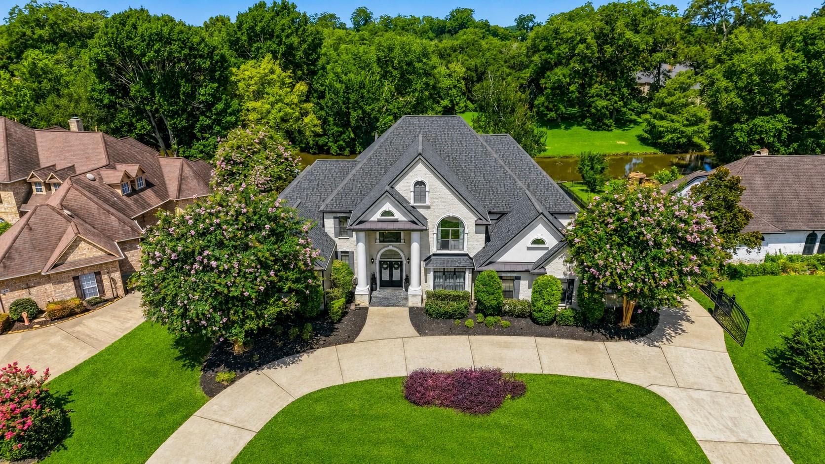 Image 1: Welcome to your custom waterfront estate in the ga