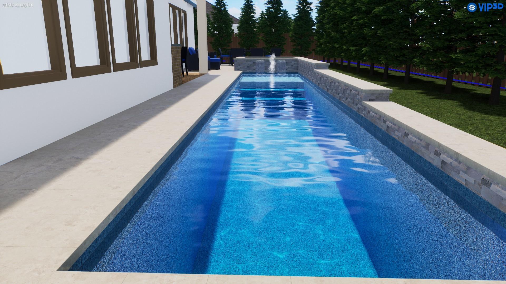Image 4: POOL Rendering by Rembrandt Pools.