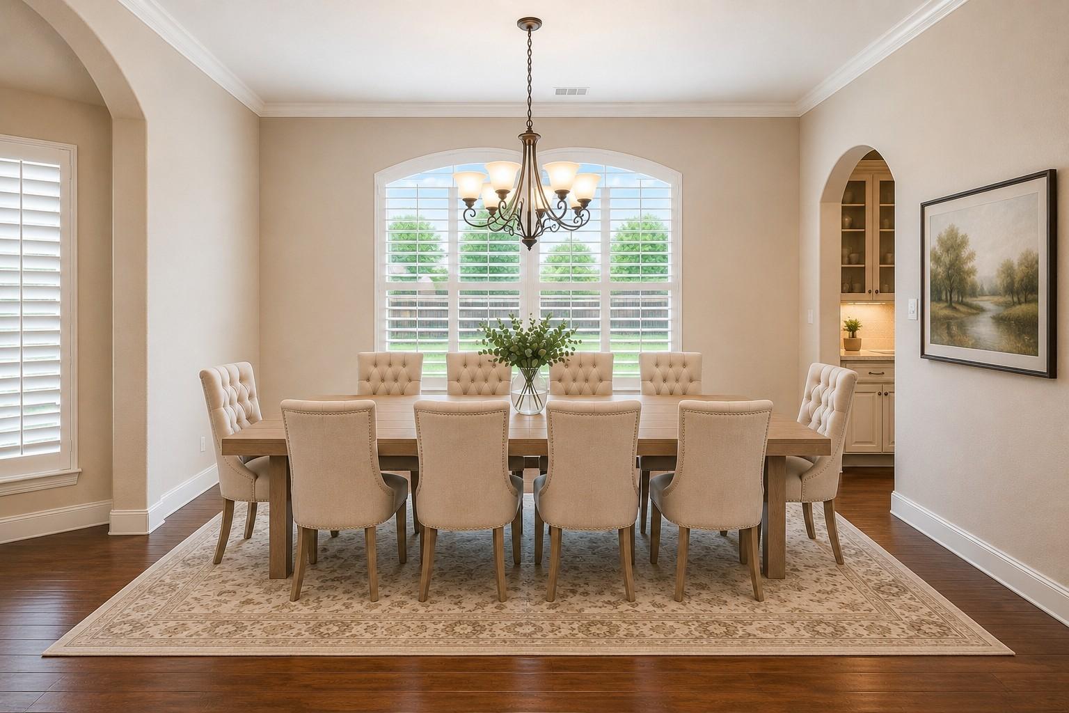 Image 2: Step inside to a bright and inviting dining area t