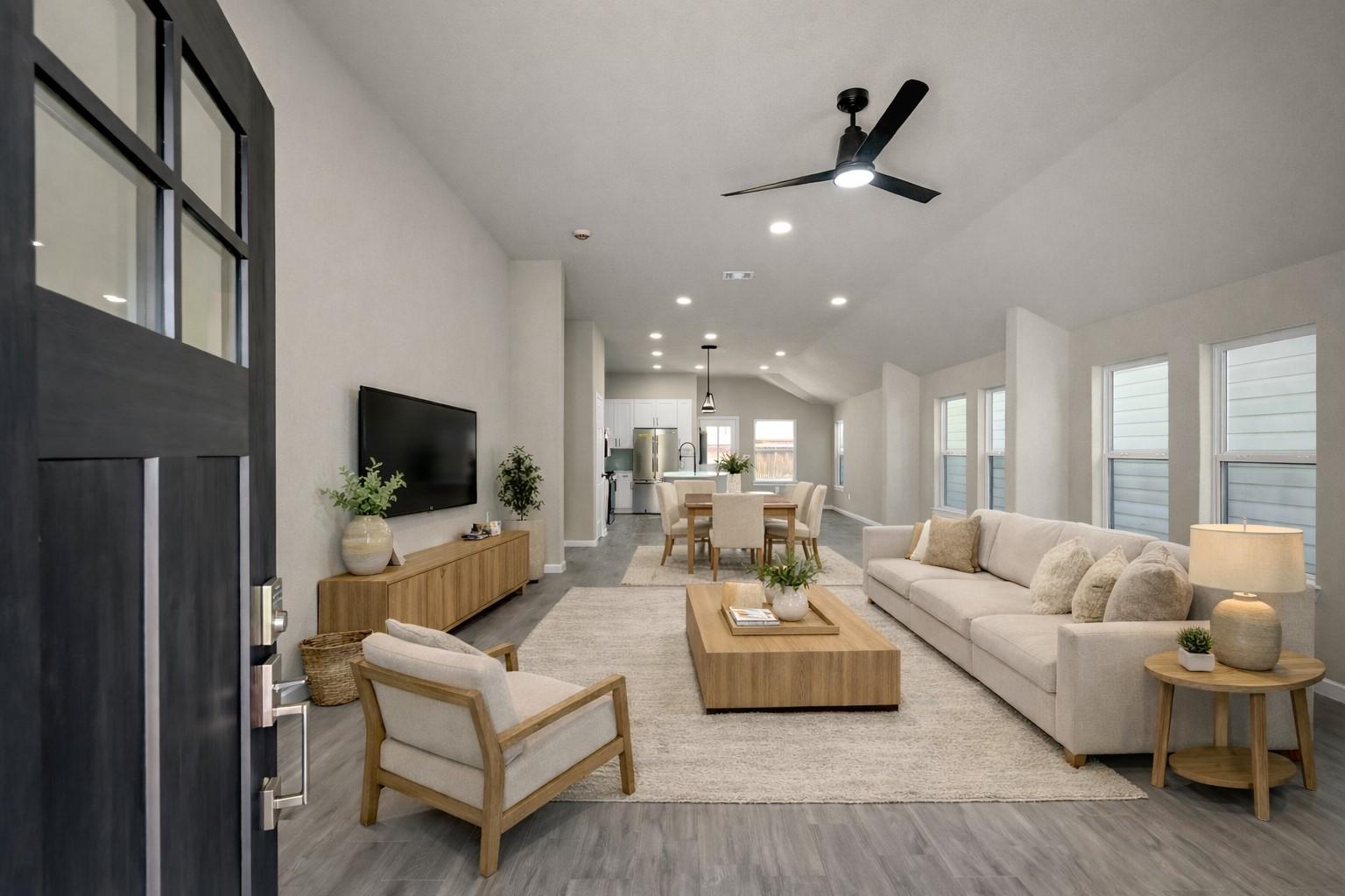 Image 4: Step inside to an expansive open-concept layout fe
