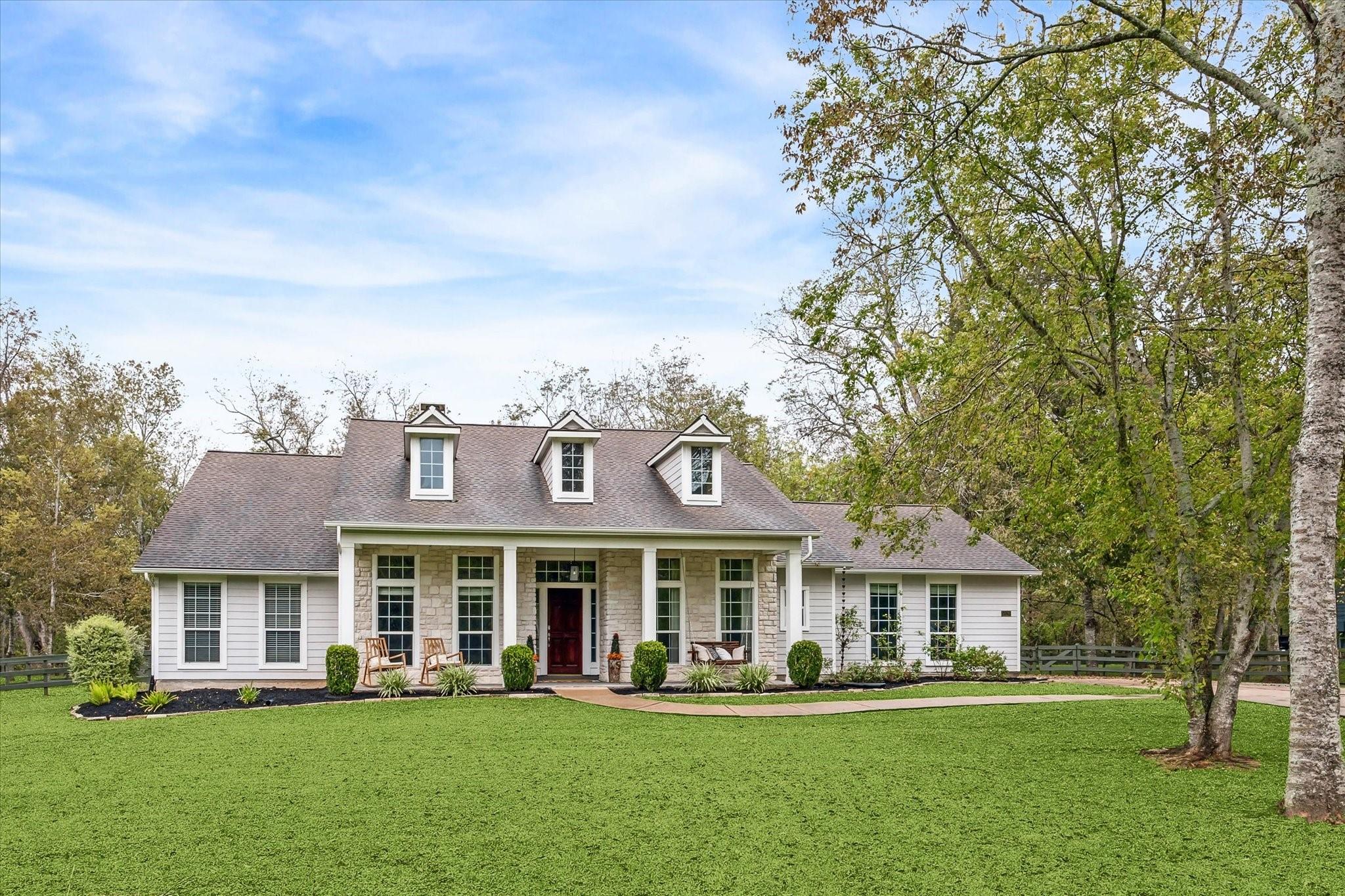 Image 1: Stunning home on wooded oversized lot with extende