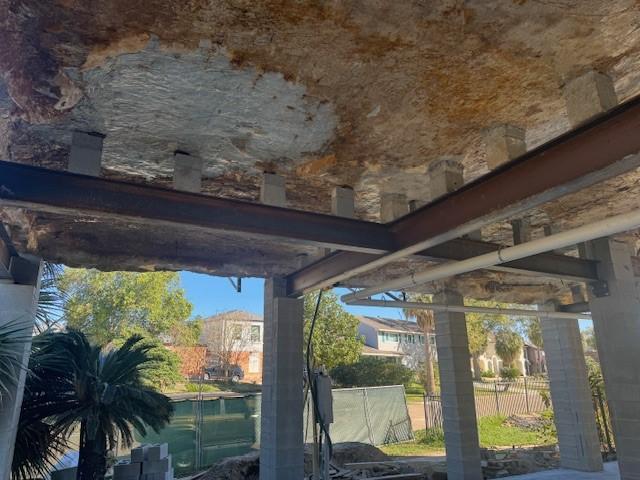 Image 3: Note the steel I-Beams being used
