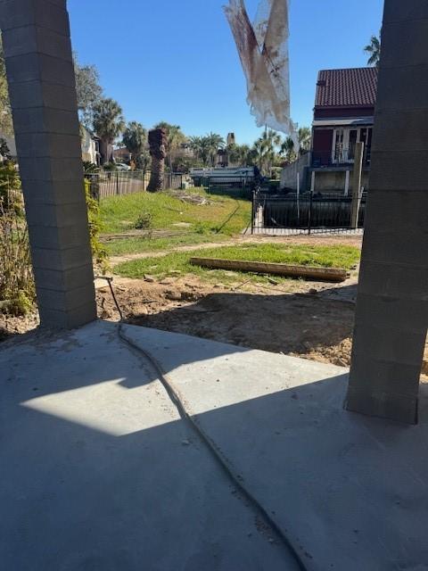 Image 4: View out the back of the newly poured slab and mor