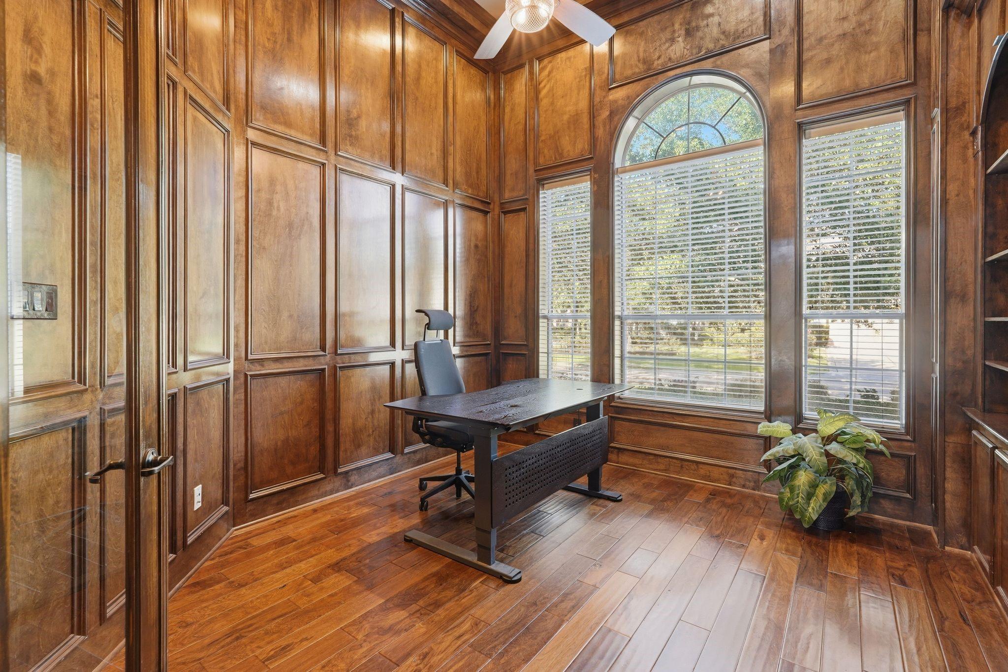 Image 4: The handsome study that over looks the front of th