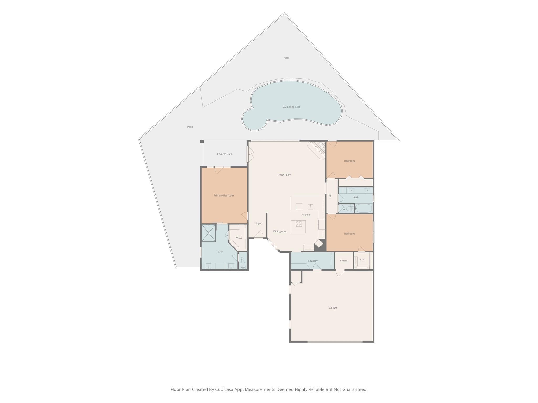 Image 3: Single story updated home has 3 bedrooms, 2 full b