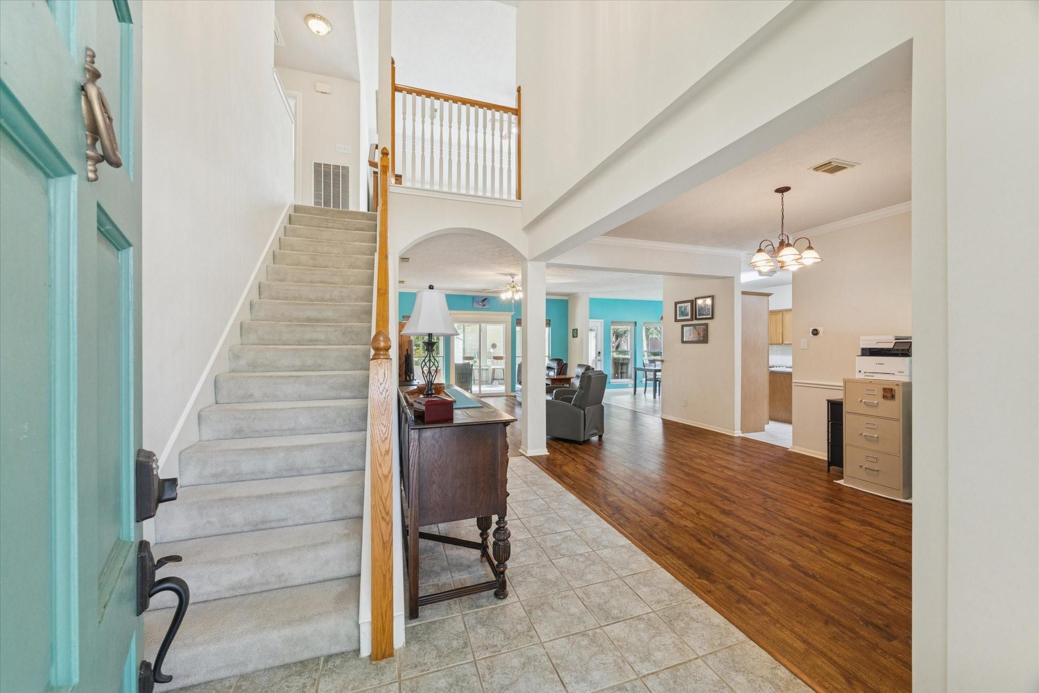 Image 4: Upon entry, the home opens up and invites you in w