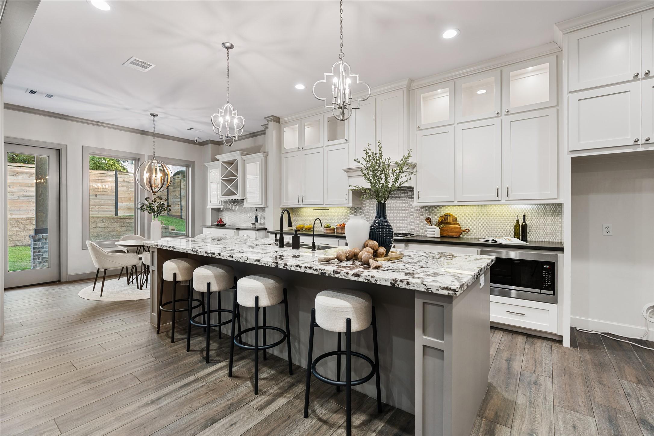 Image 1: Modern Kitchen Futures modern cabinetry with light