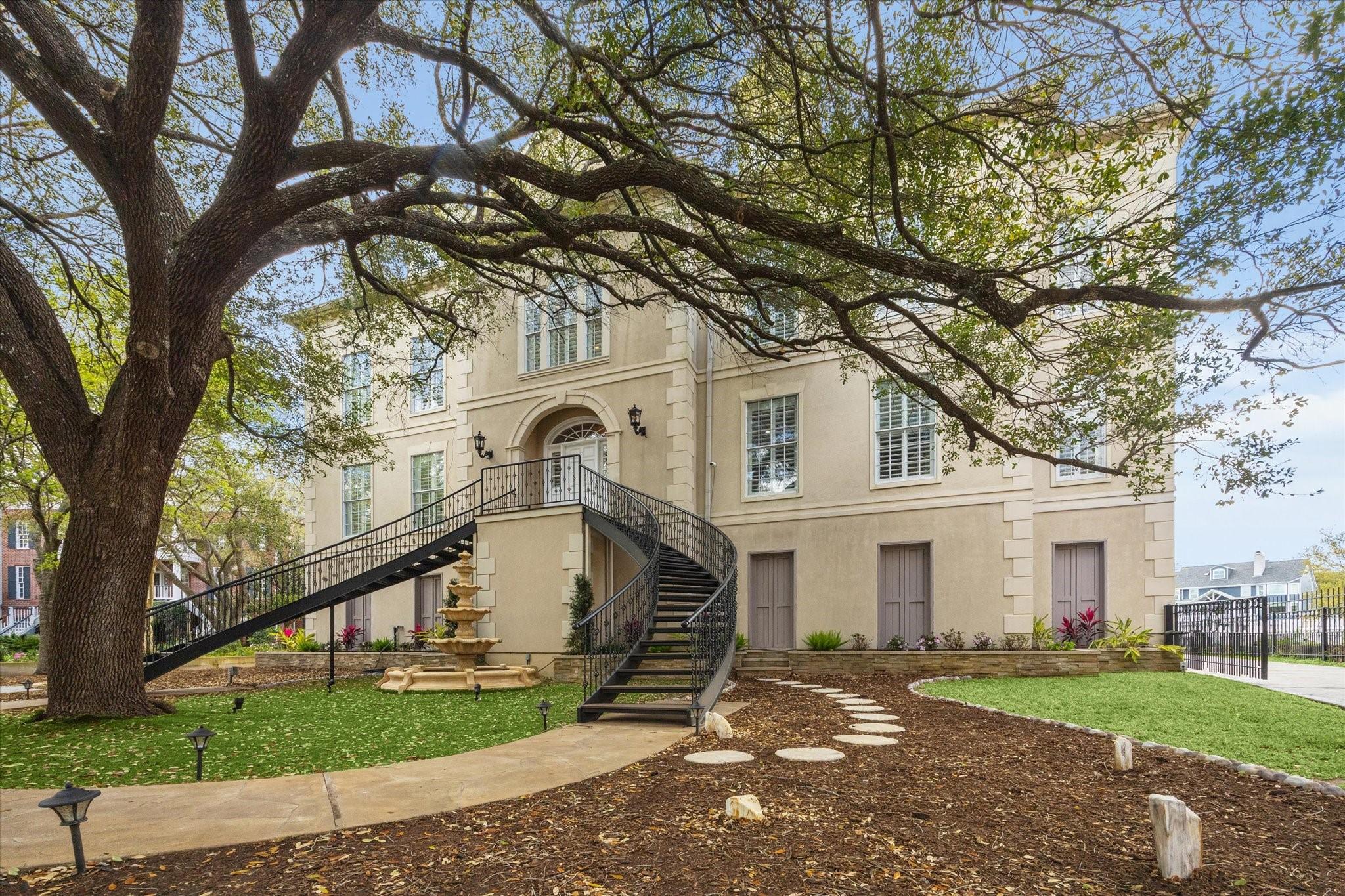 Image 2: This custom waterfront Mediterranean style home of