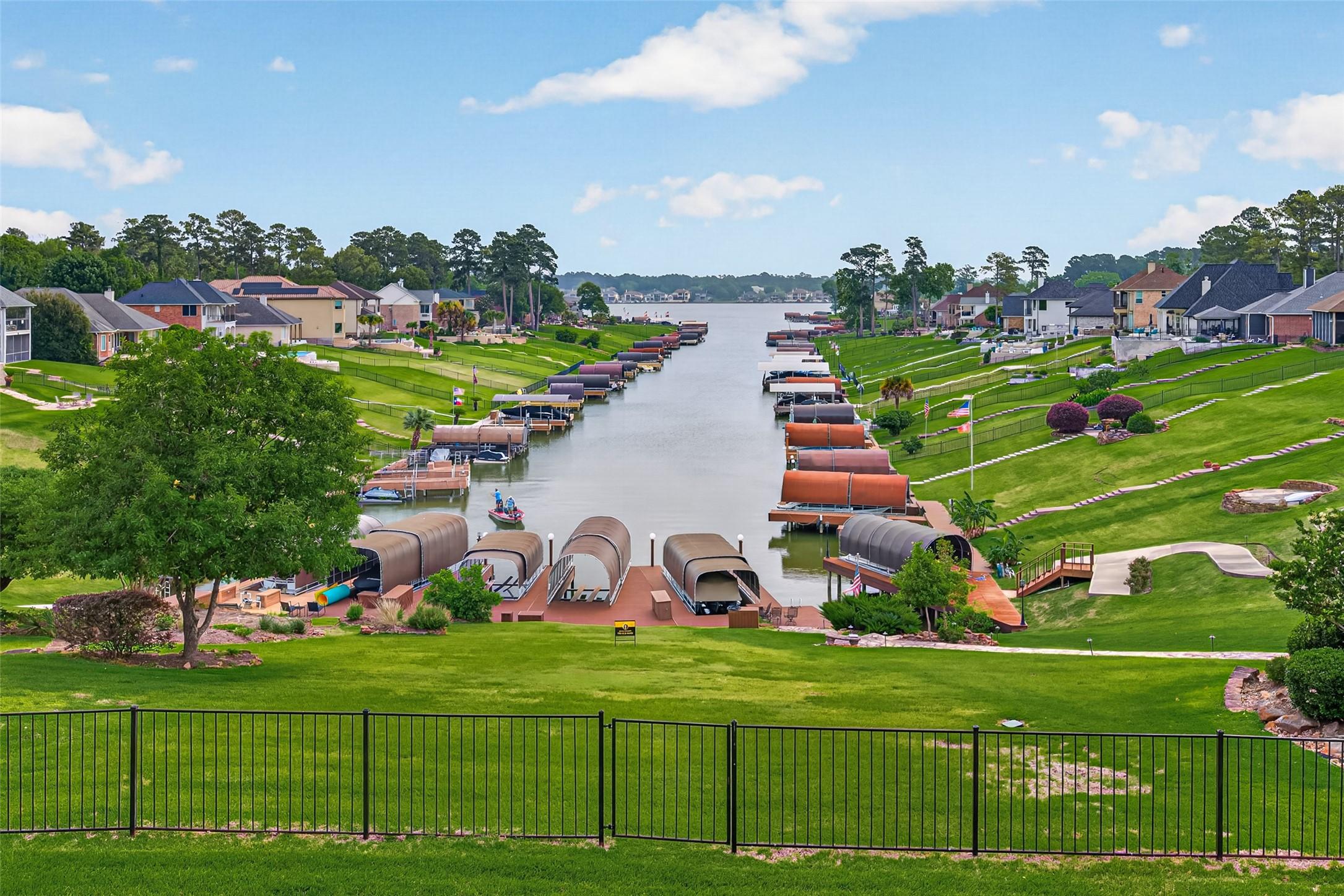 Image 3: This photo showcases a serene waterfront community