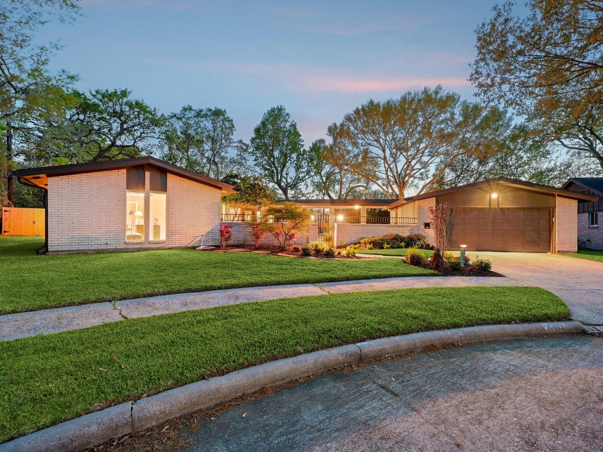 Image 2: This gorgeous, mid-century modern home is situated