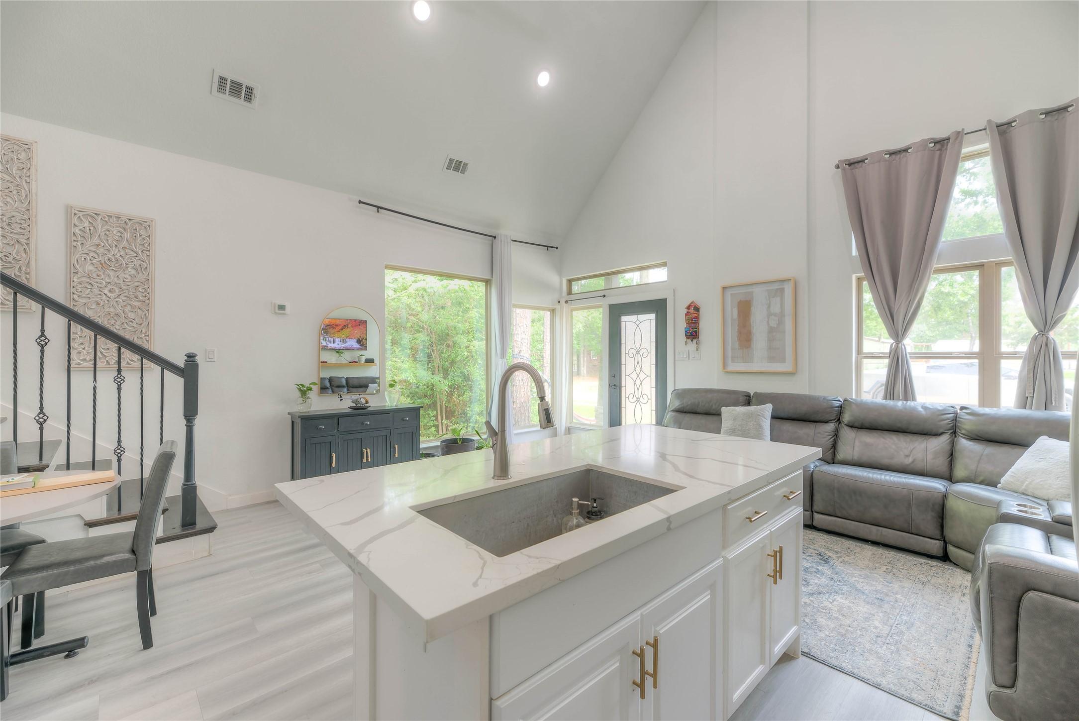 Image 3: Island with sink.
