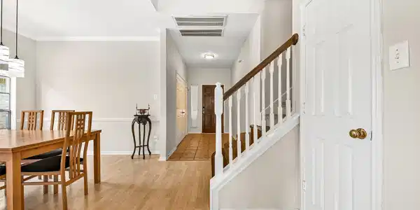 Image 4: view of front door from dining