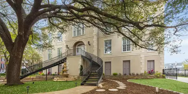 Image 2: This custom waterfront Mediterranean style home of