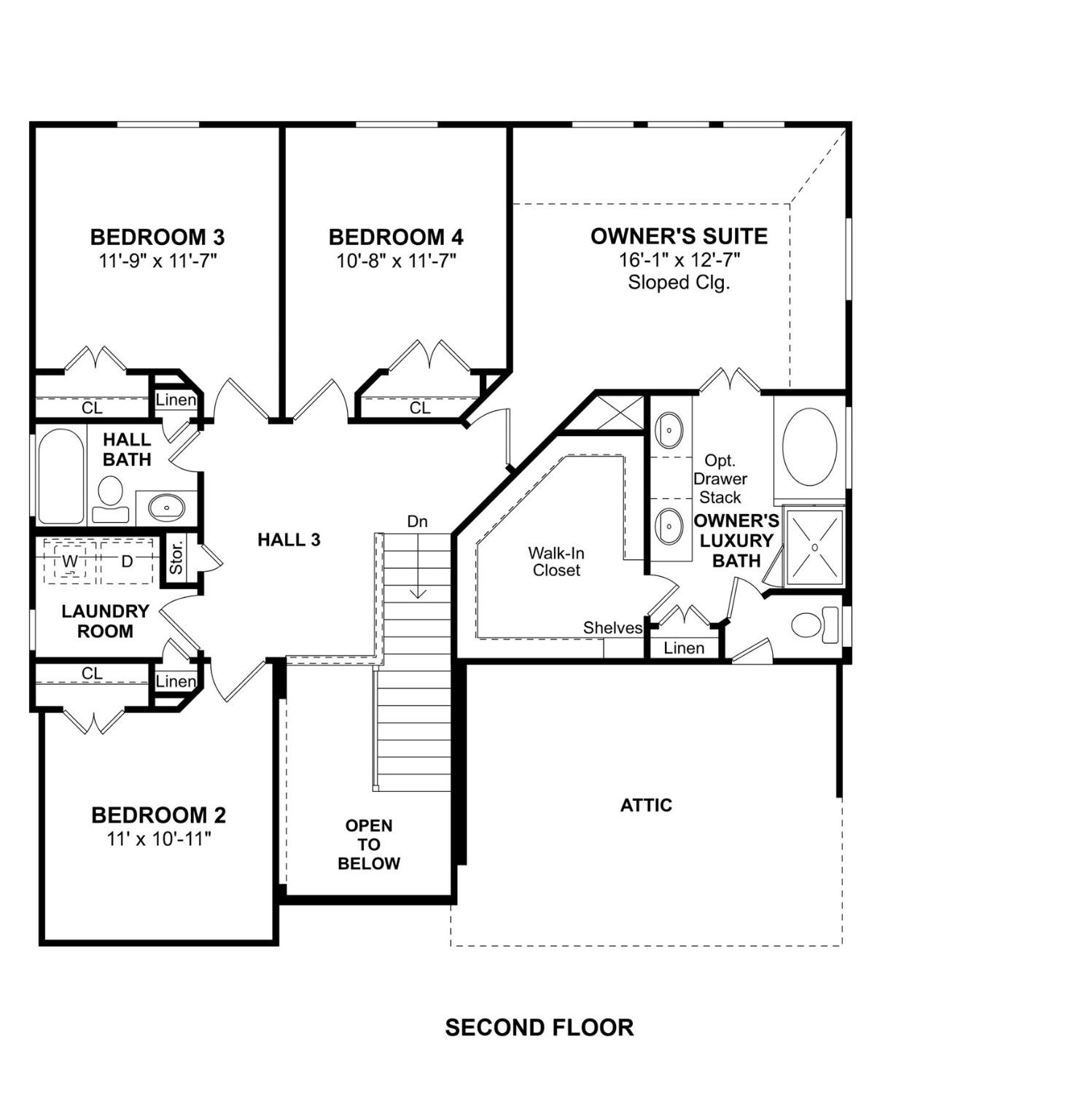 Image 4: The Captiva II floor plan by K. Hovnanian&reg; Homes.