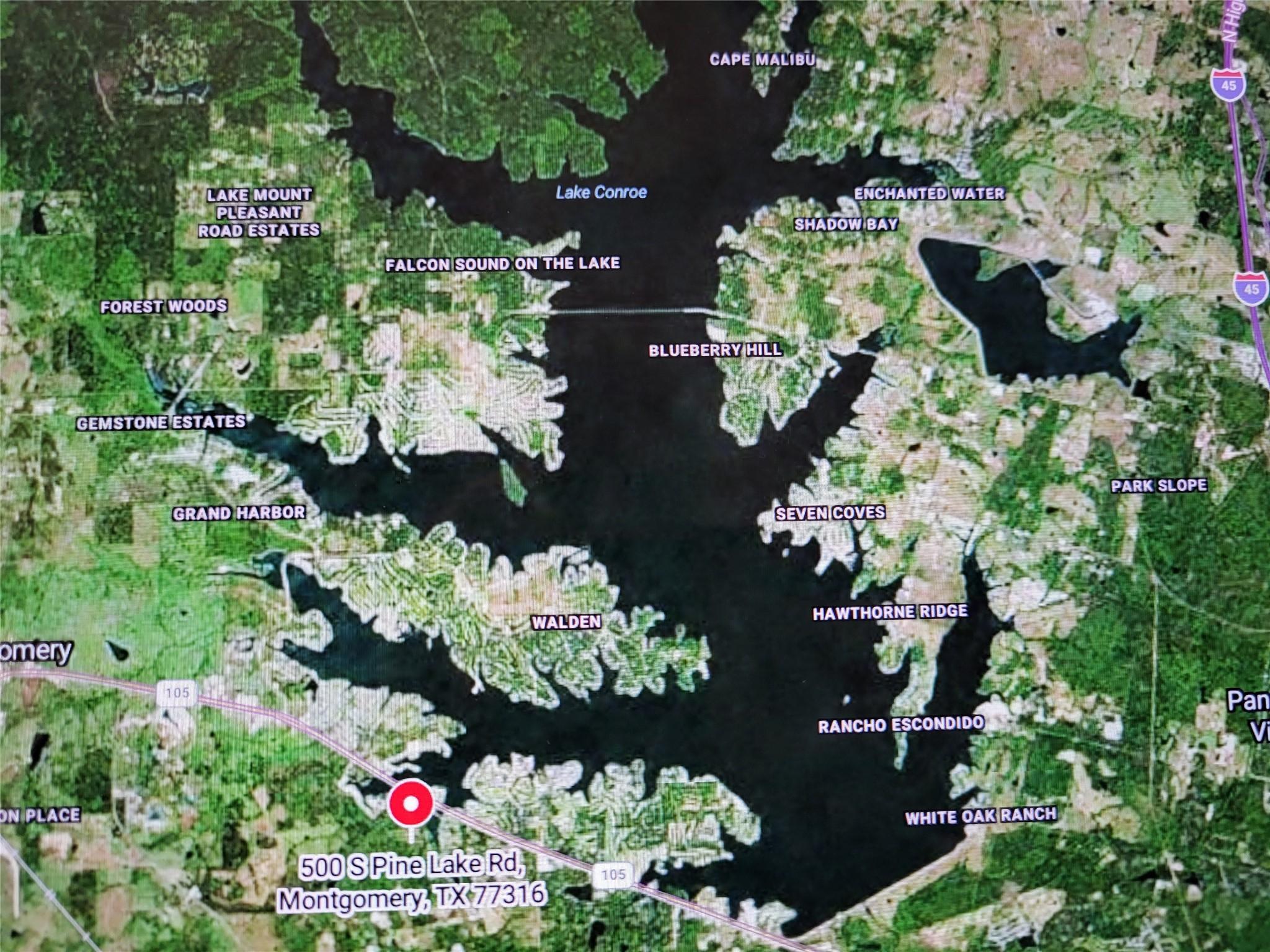 Image 1: South Lake Conroe. Quick access to Hwy 105