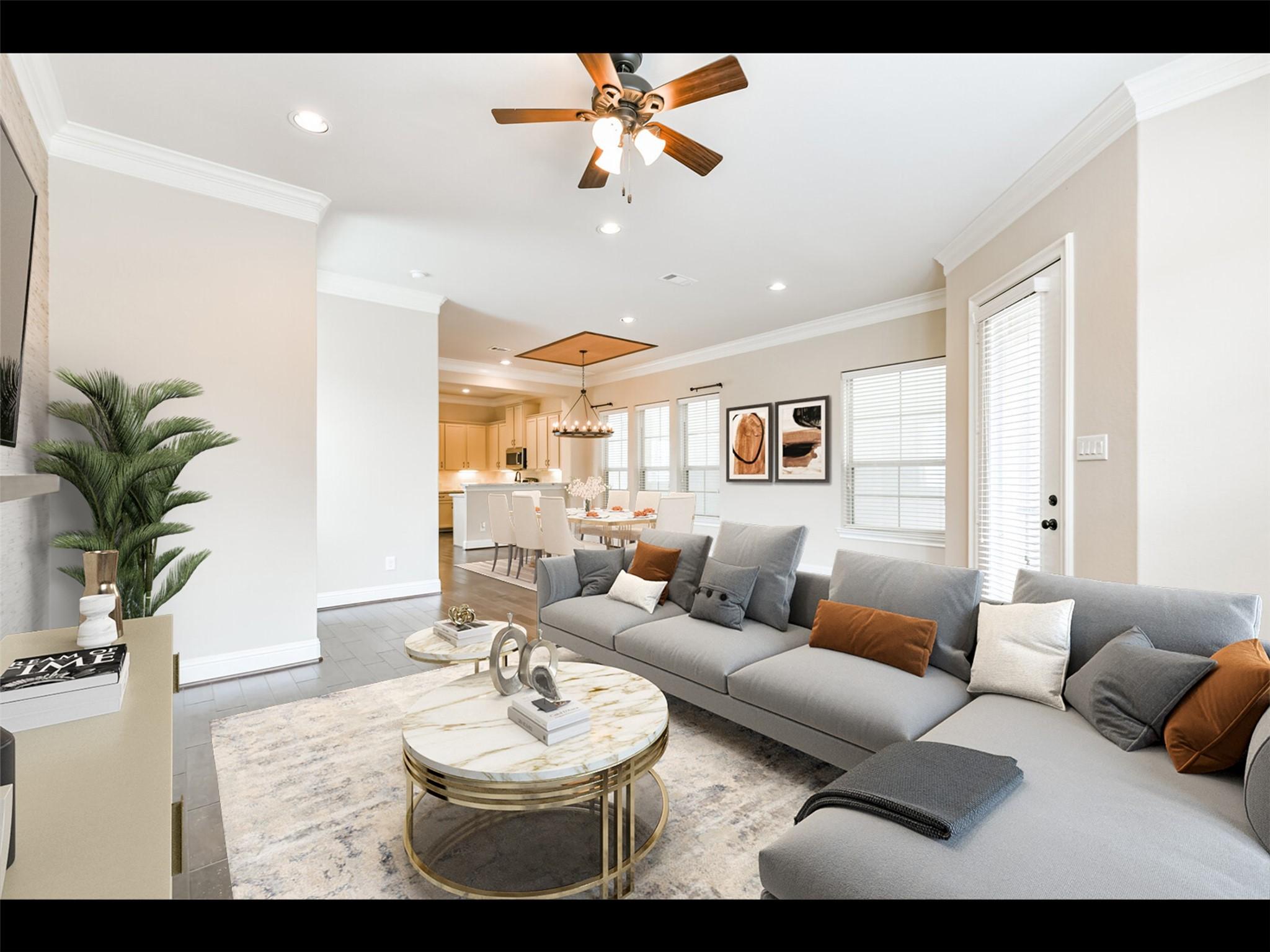 Image 4: Virtually Staged Living Room