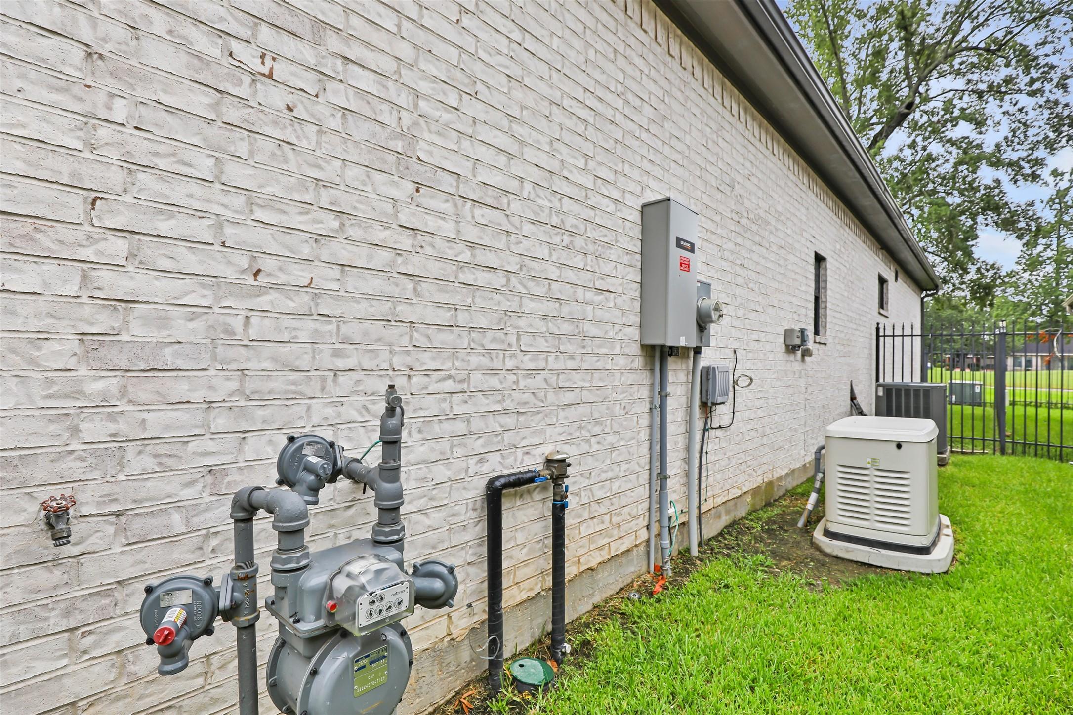 Image 4: Generac Generator. Front and rear sprinkler system