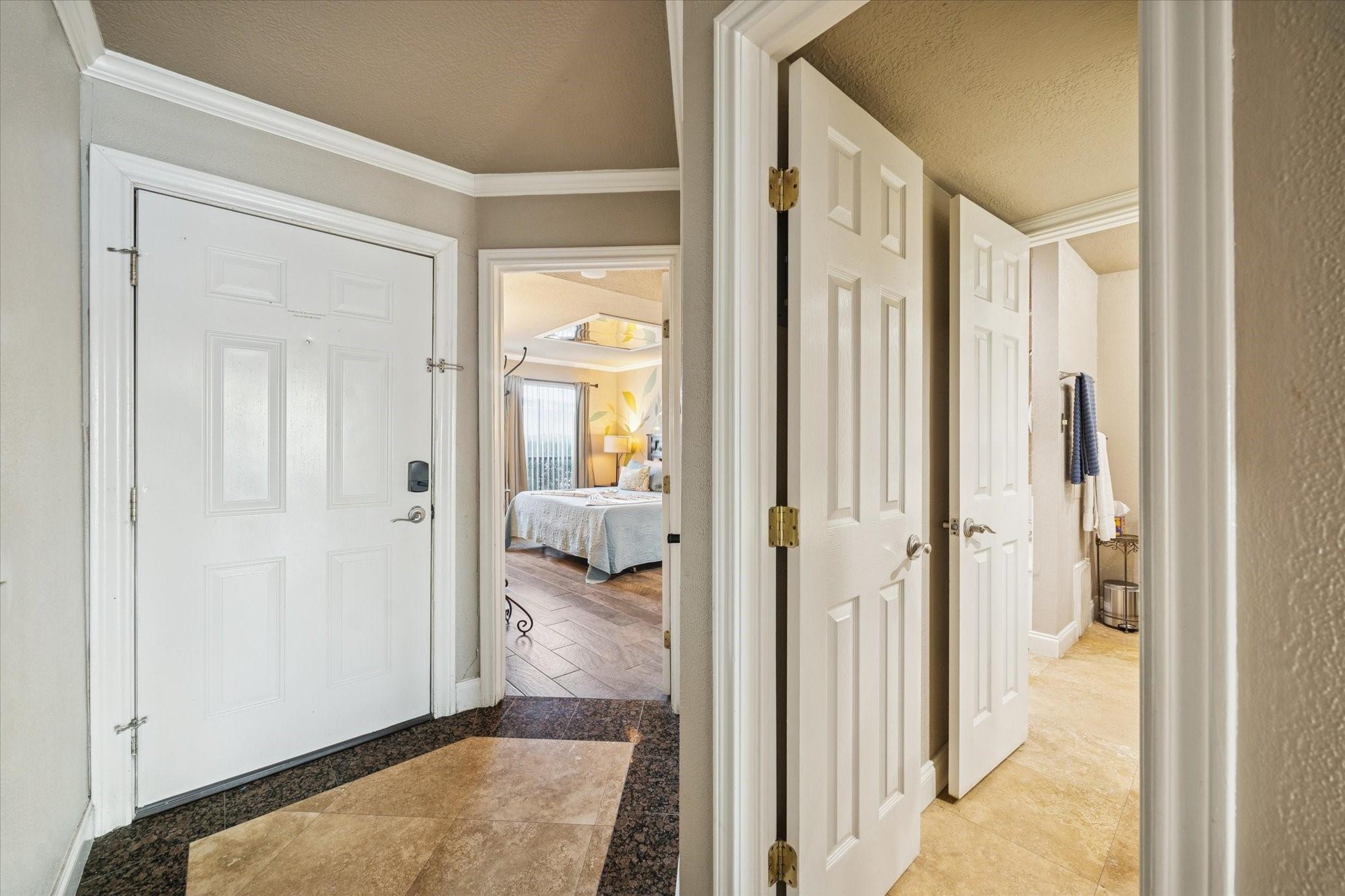 Image 4: Look at those great floors! Your front door is to