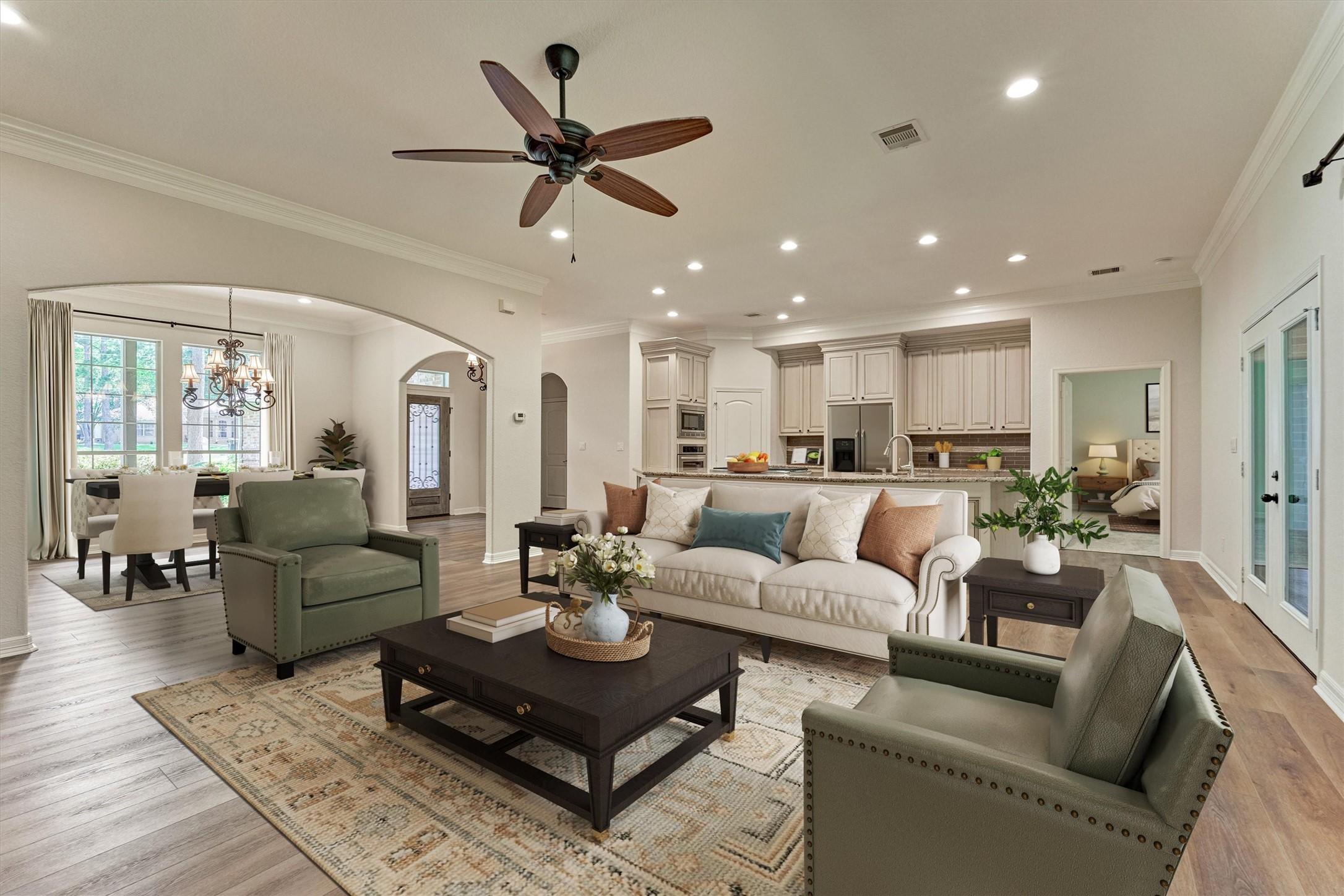 Image 4: Virtually staged great room