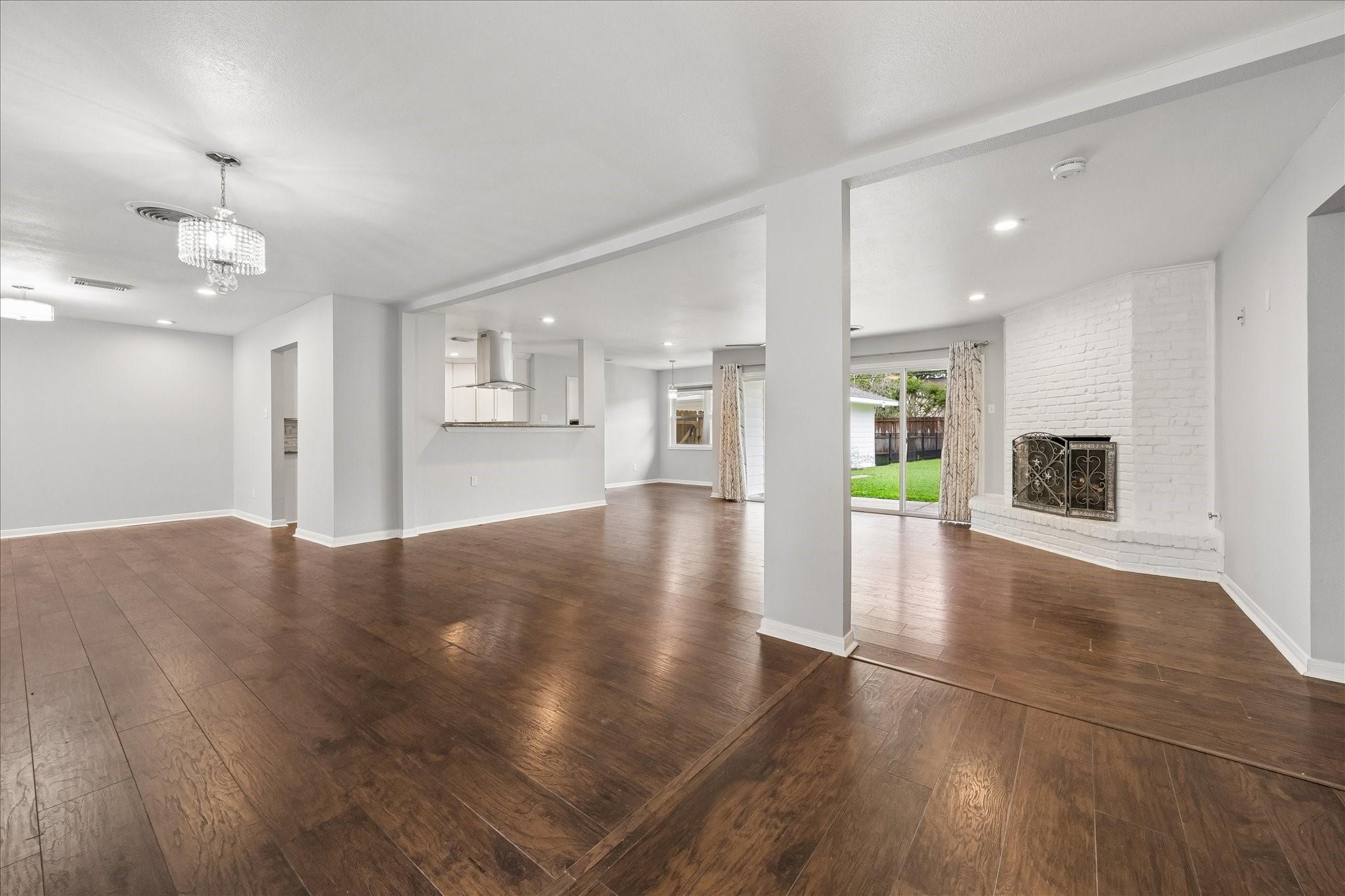 Image 3: This view of the open concept design is when enter