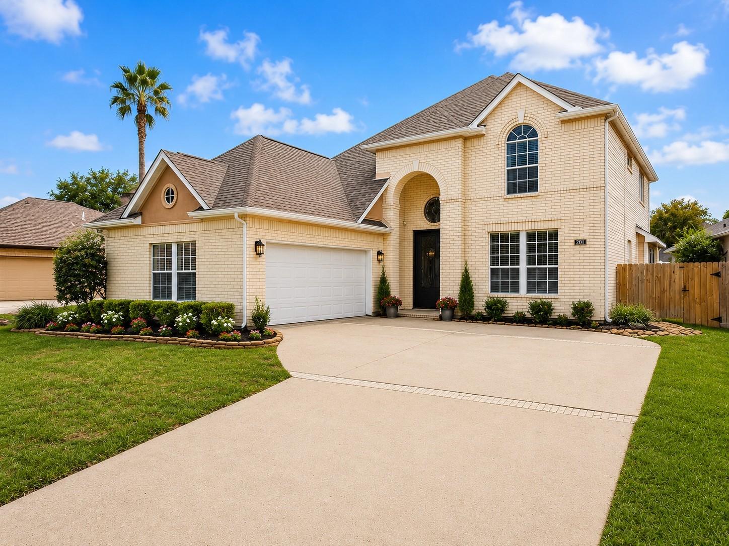 Image 3: Landscaping has been virtually altered.