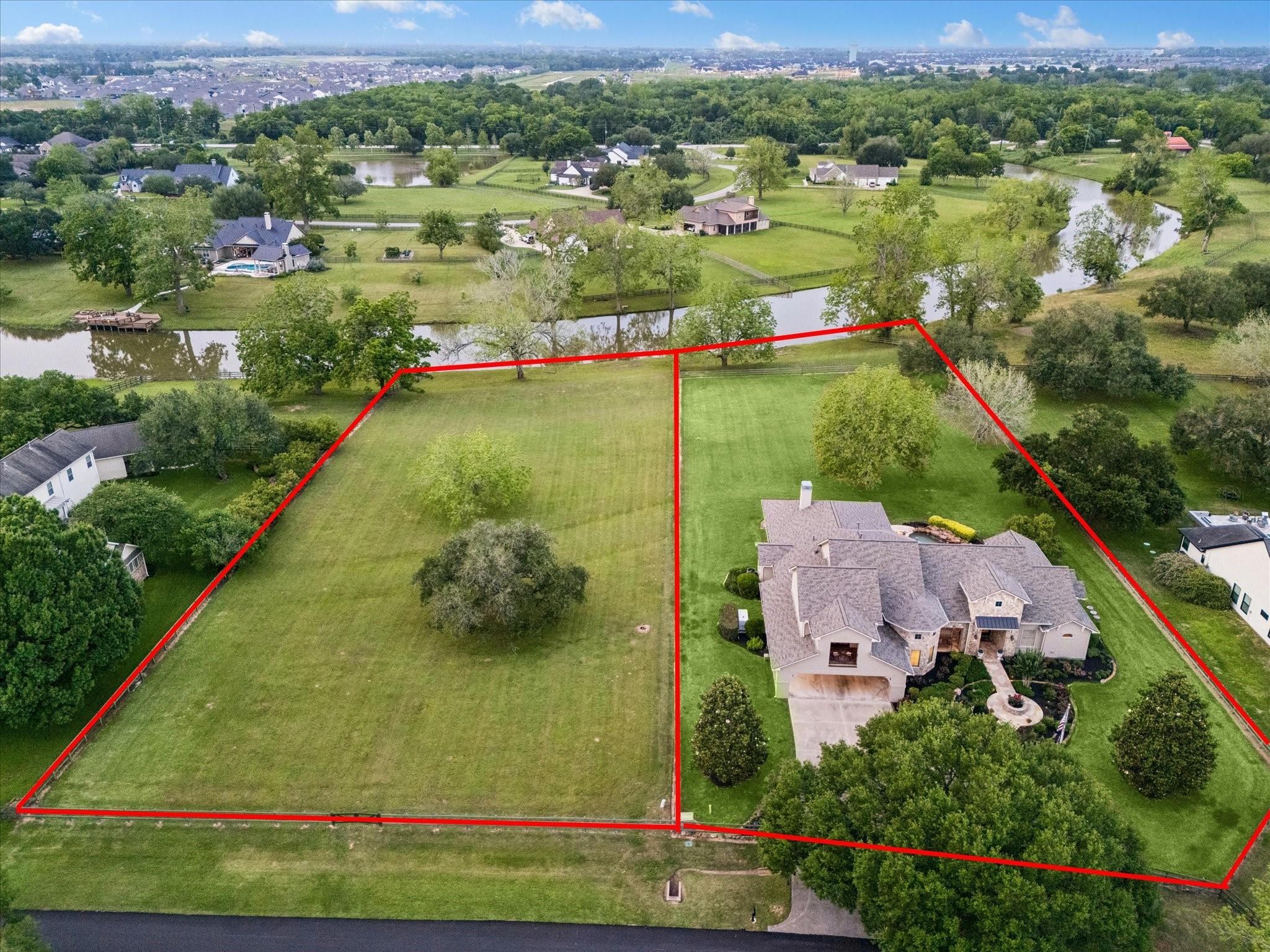 Image 3: The adjoining 1.3-acre waterfront lot and this 1.5