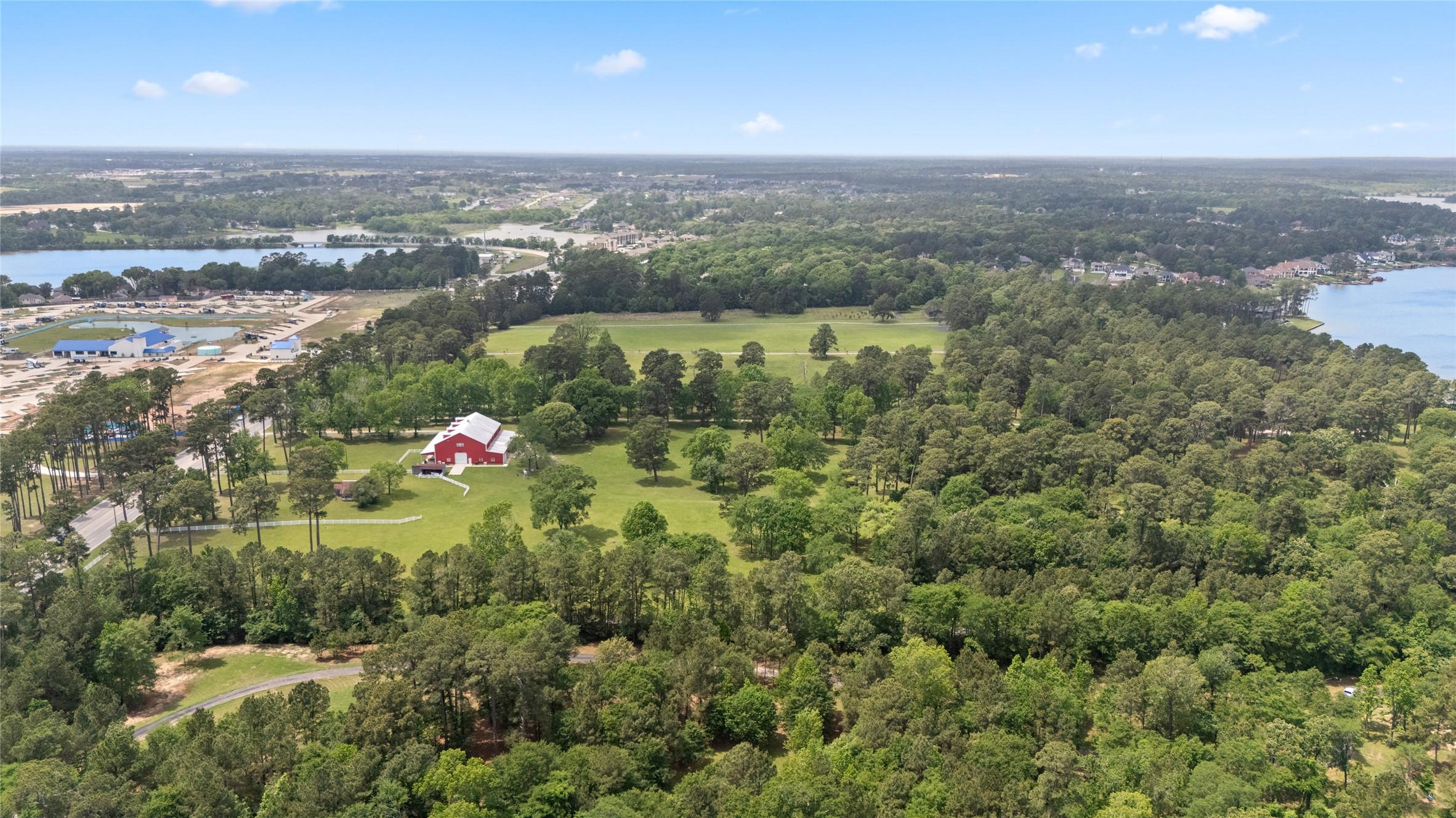 Image 3: This aerial photo views the rural atmosphere with