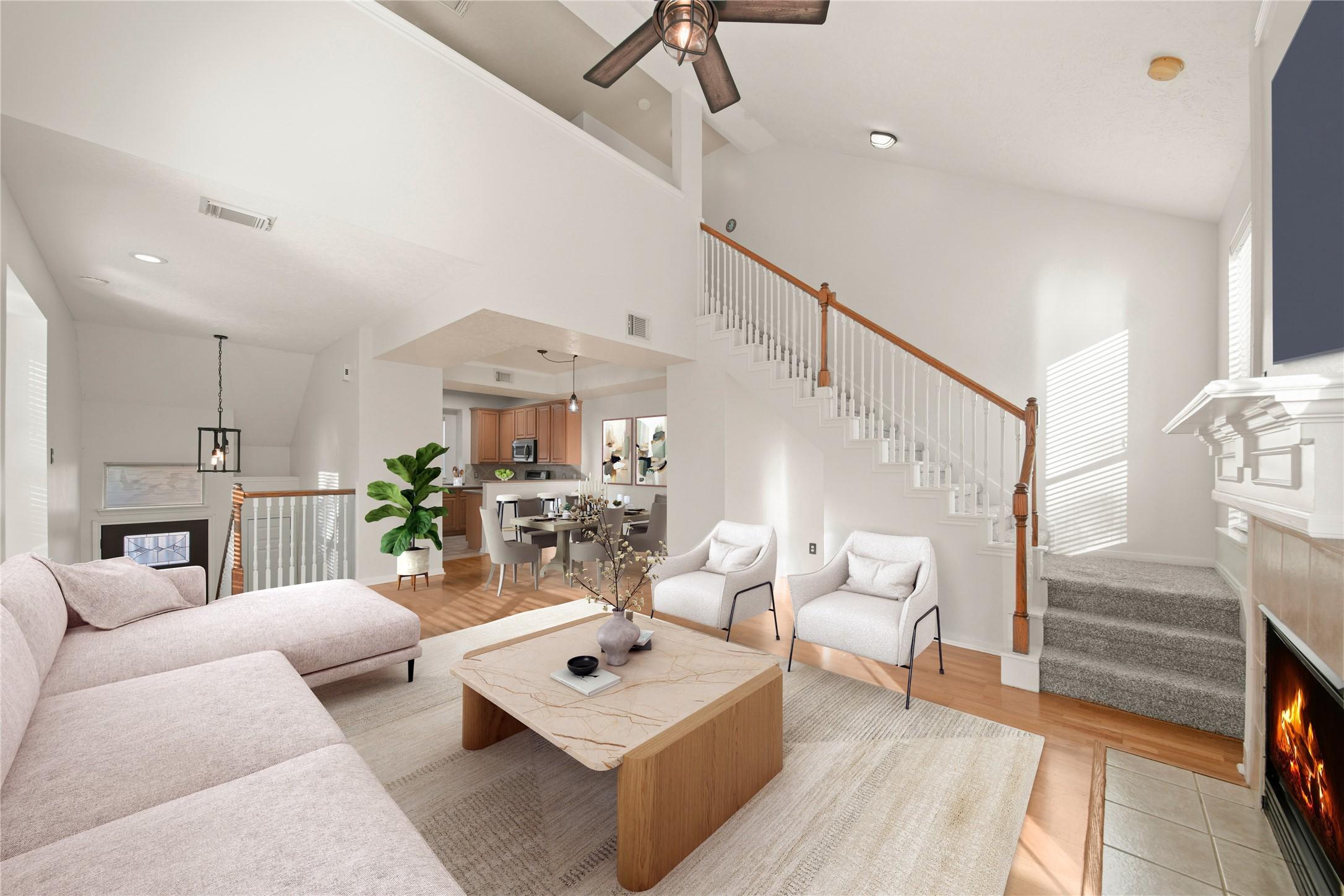 Image 3: Living room. Virtually staged.