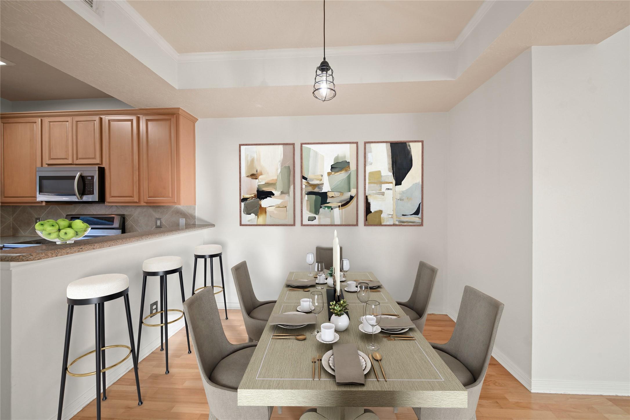 Image 4: Breakfast area. Virtually staged.