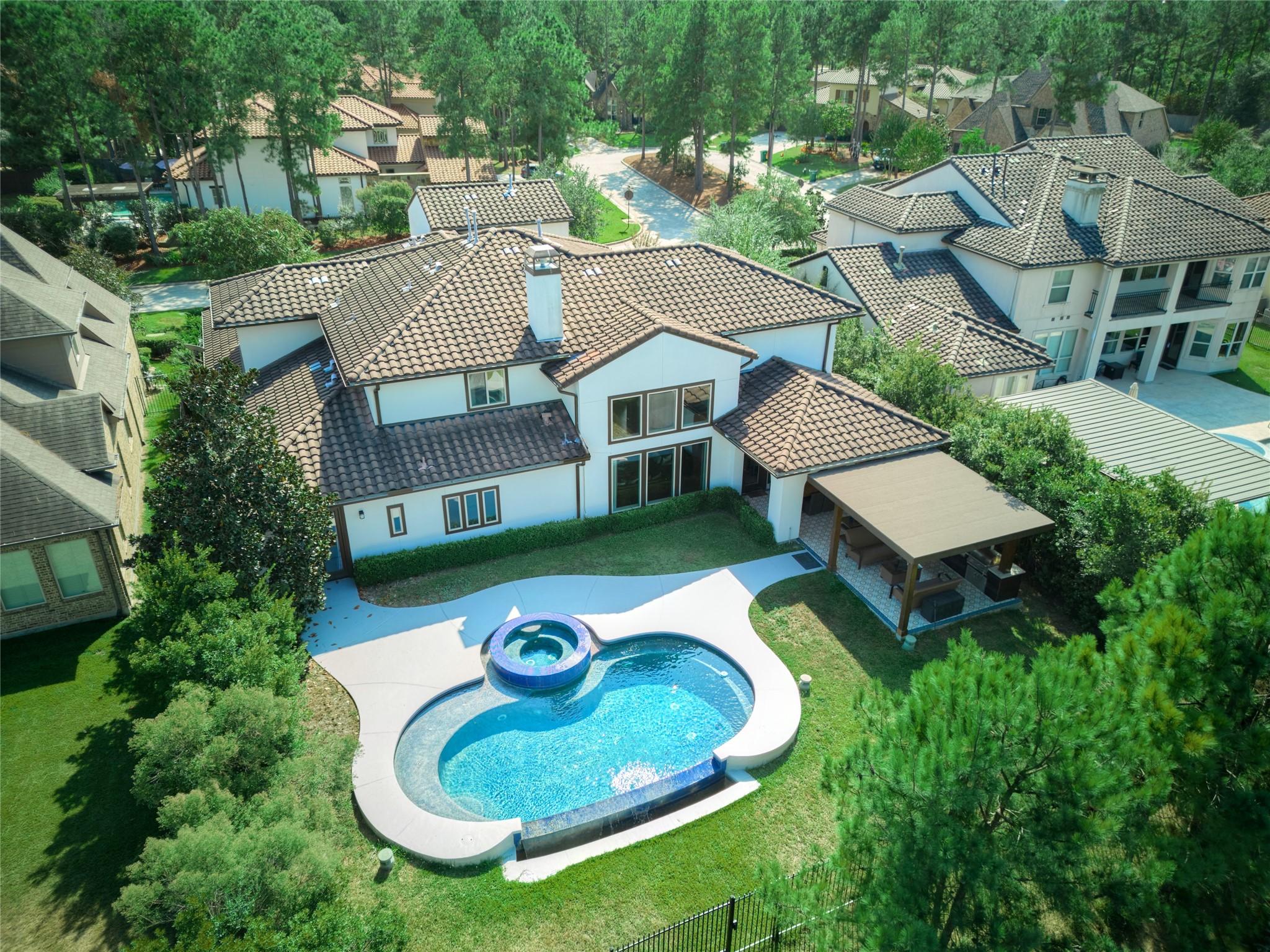 Image 4: View from above the lake, looking towards the hous