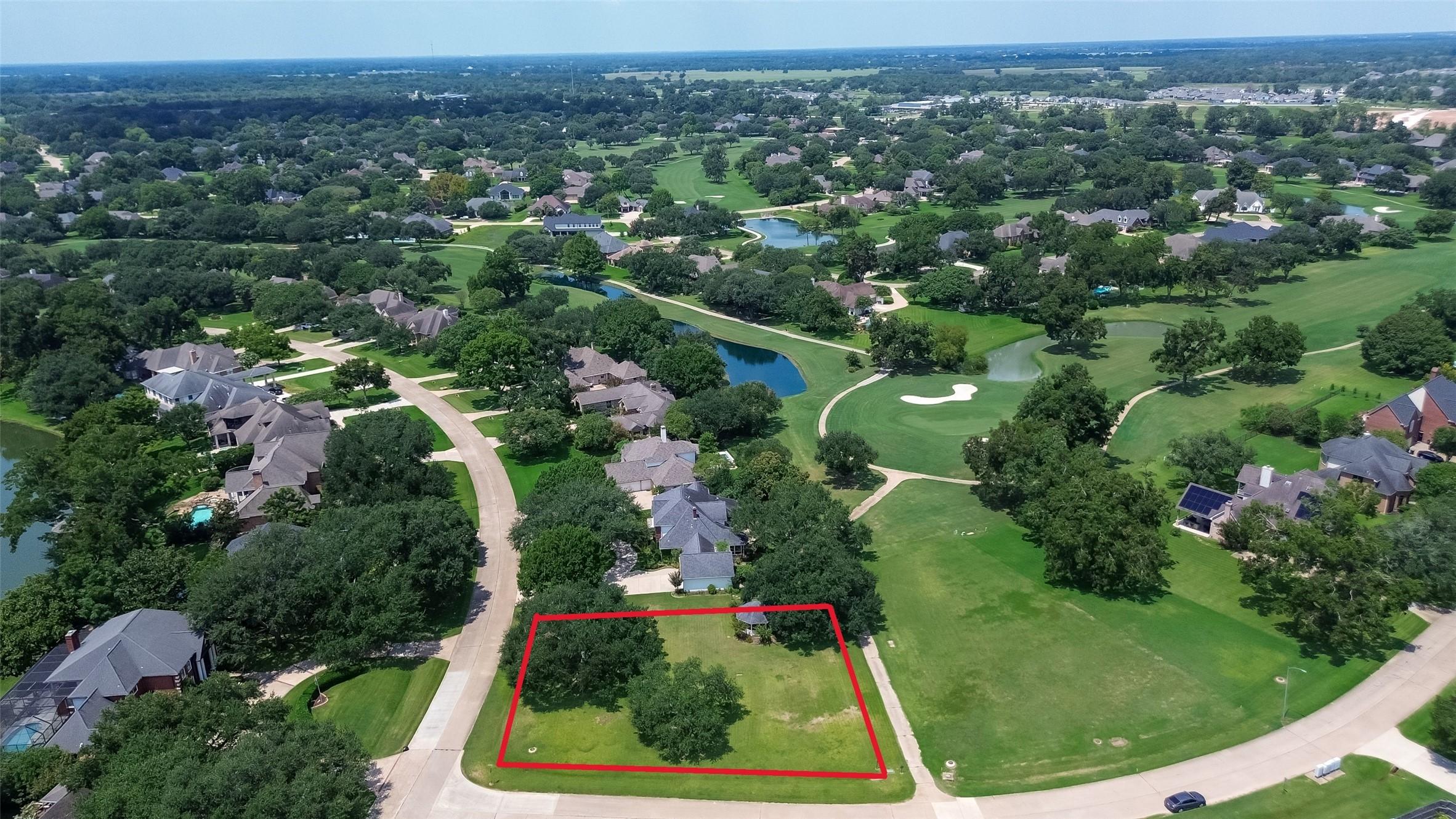Image 2: Red line indicates an approximate outline of the l