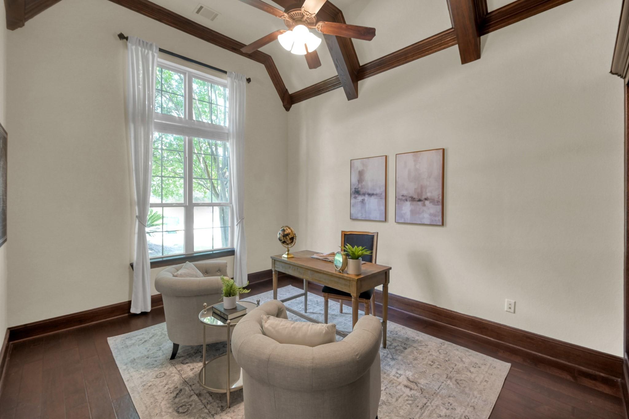 Image 4: The office to to the left and features beautiful w