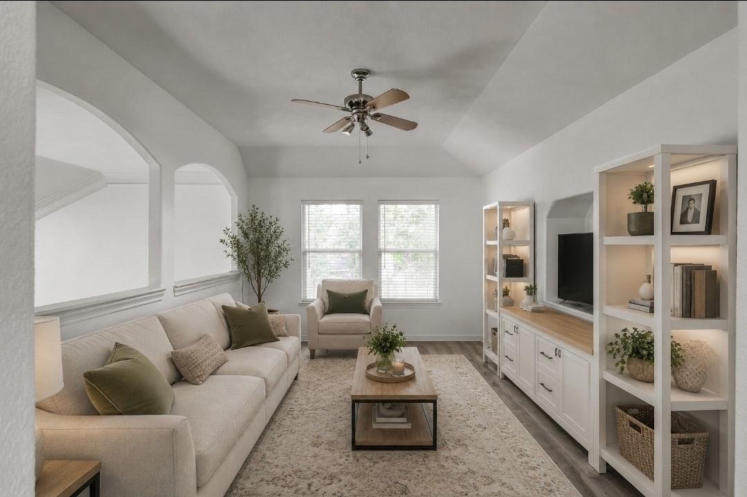 Image 4: upstairs game room virtually staged