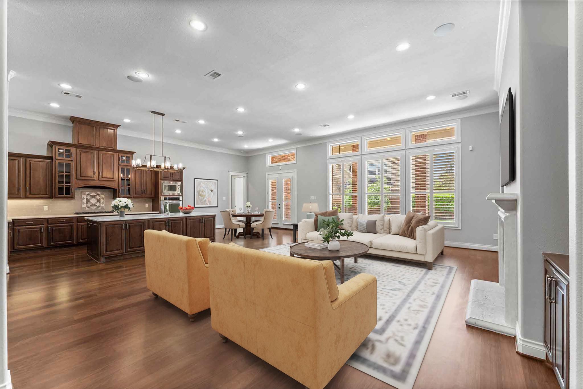 Image 1: Family room *Virtually Staged